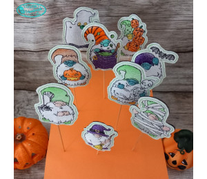 Stickserie ITH - Halloween Gnomes Stecker